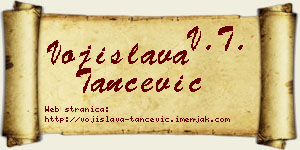 Vojislava Tančević vizit kartica